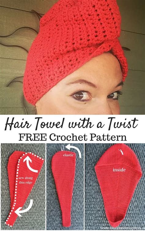 crochet net hair|crochet hair towel twisted pattern.